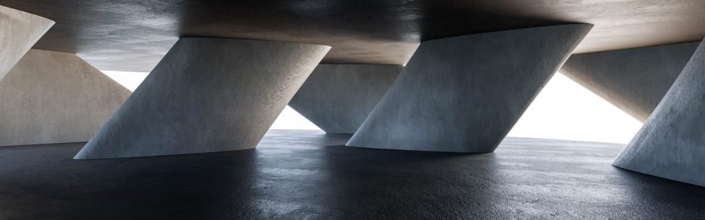 Concrete,Structure,In,Black,And,White,3d,Render,Illustration.,3d Concrete,Structure,In,Black,And,White,3d,Render,Illustration.,3d